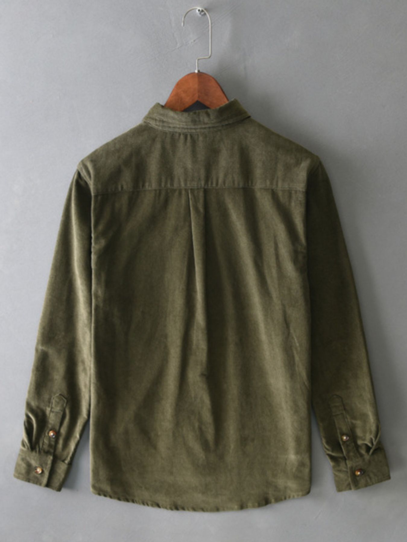 Men's Plus Size Button Up Long Sleeve Shirt