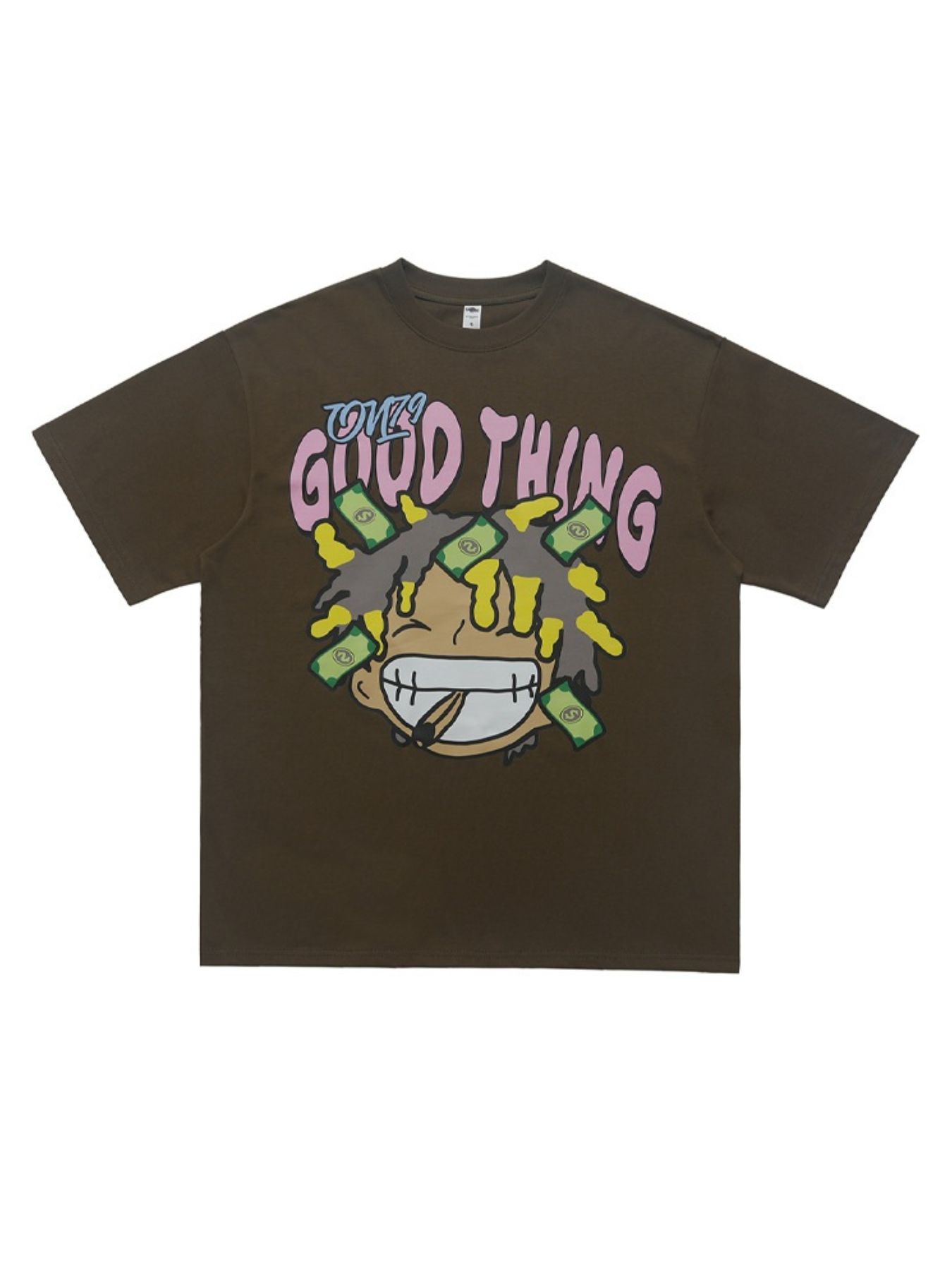 Men's Graphic Round Neck Casual T-Shirt