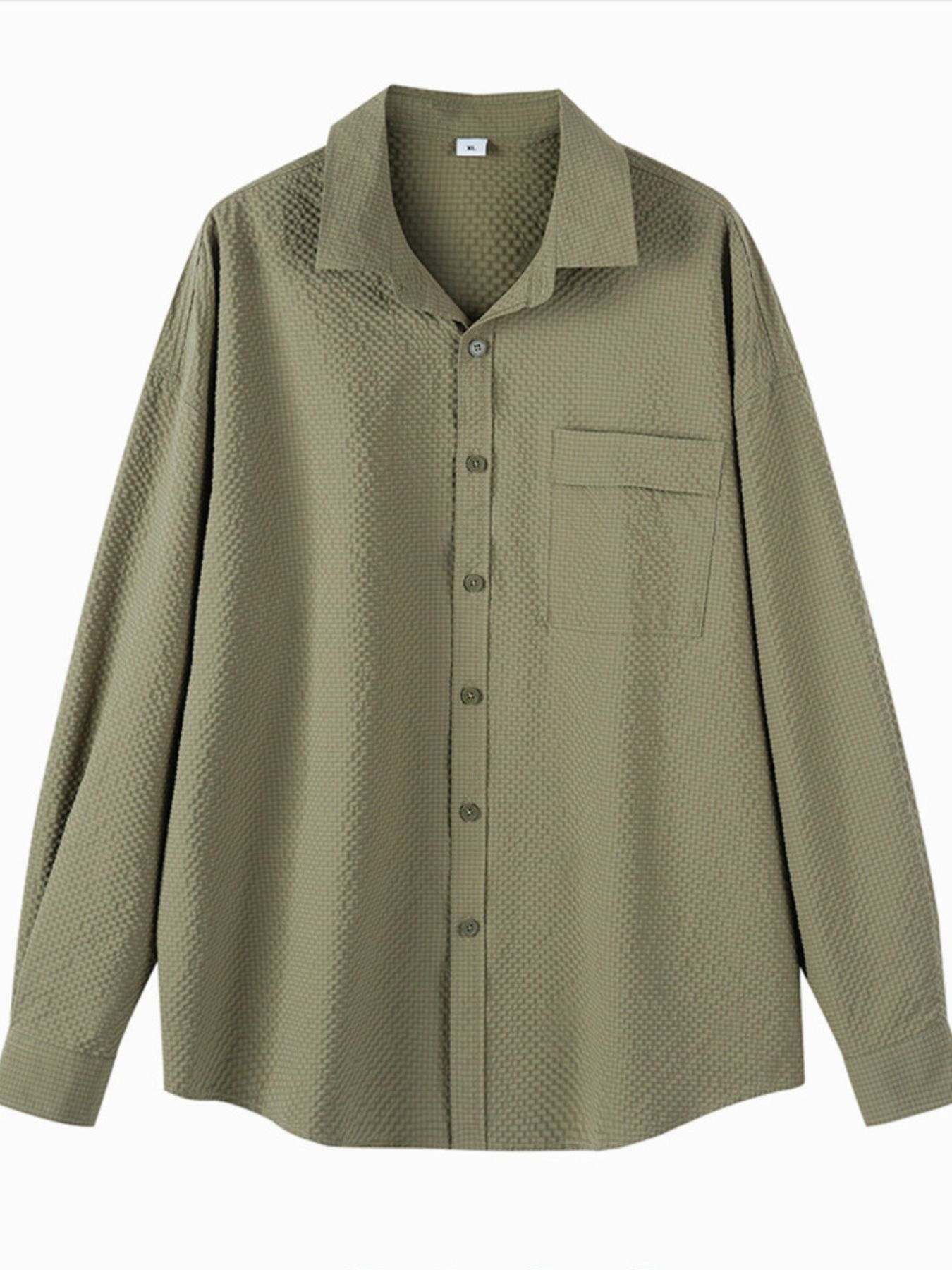 Men's Plus Size Button Up Oversized Shirt