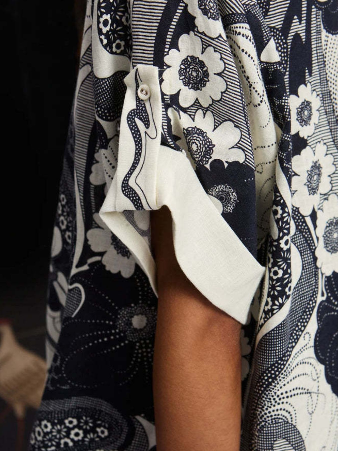 Printed Button Up Shirt and Pants Set