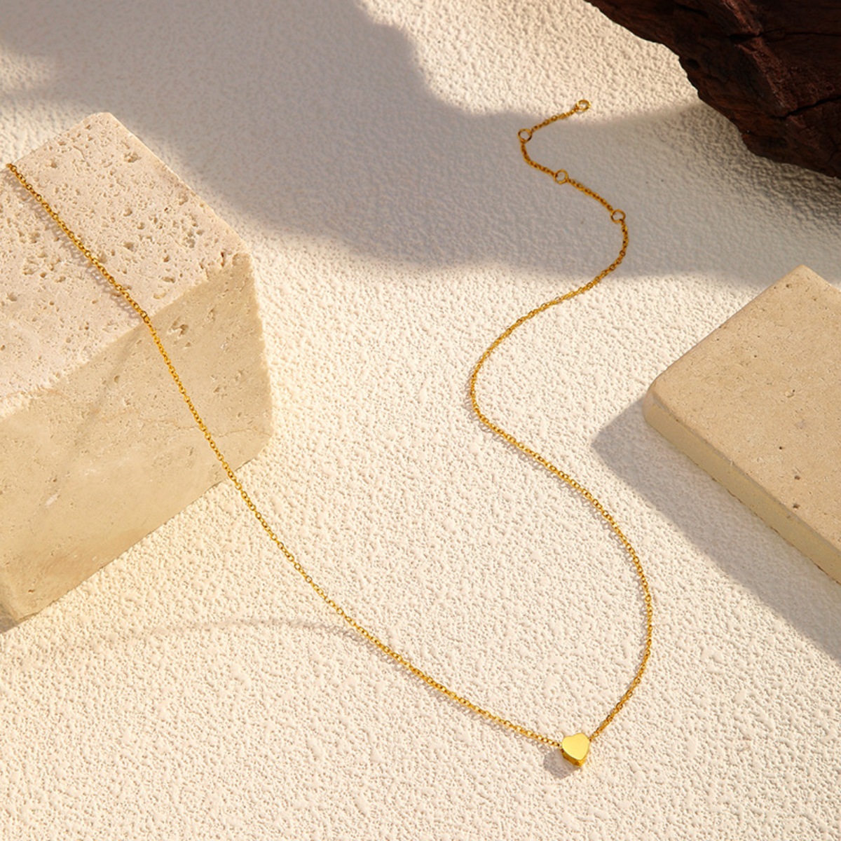 18K Gold-Plated Heart Pendant Necklace