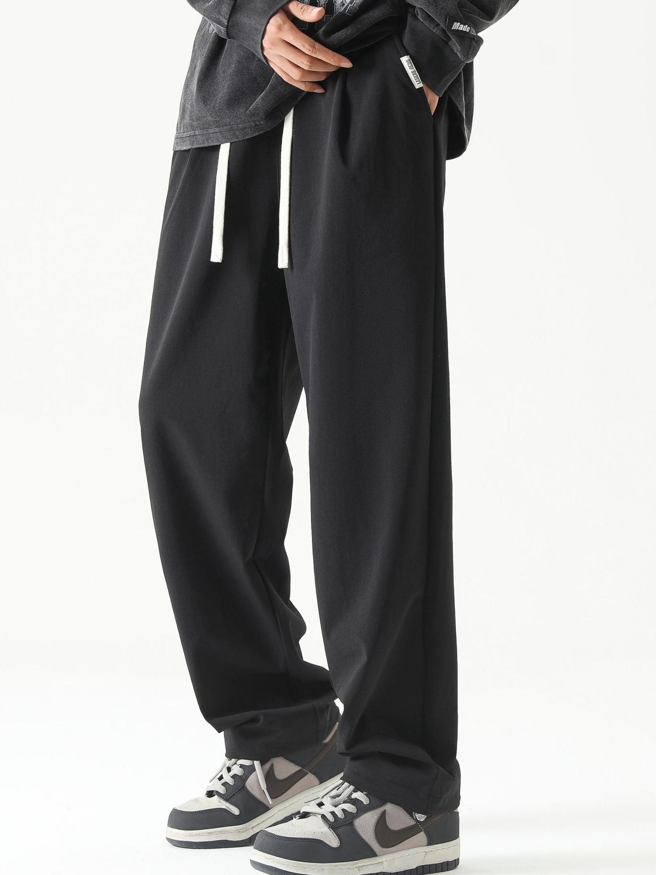 Men's Plus Size Loose Fit Drawstring Casual Pants