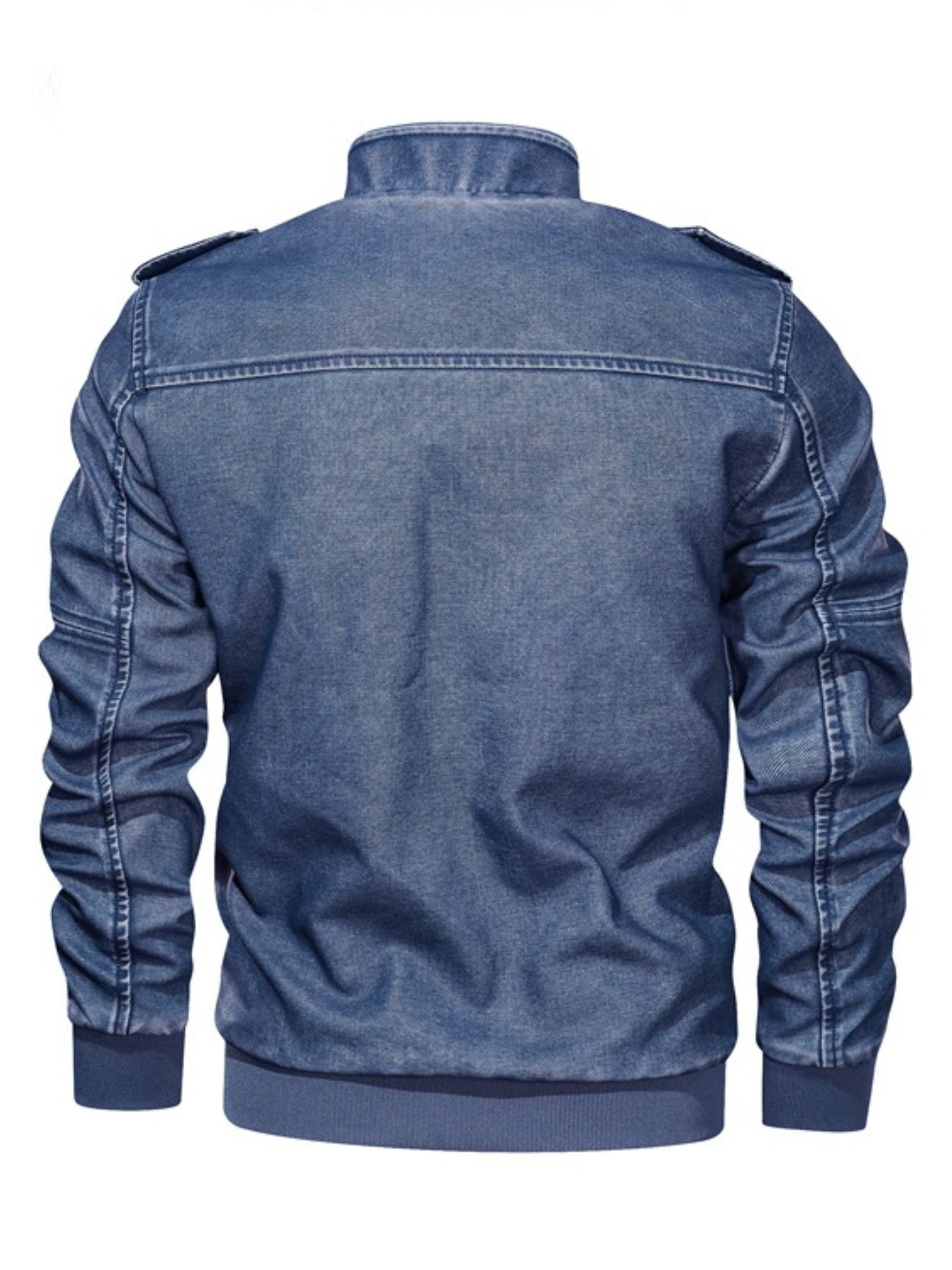 Men's Plus Size Zip Up Long Sleeve Jacket