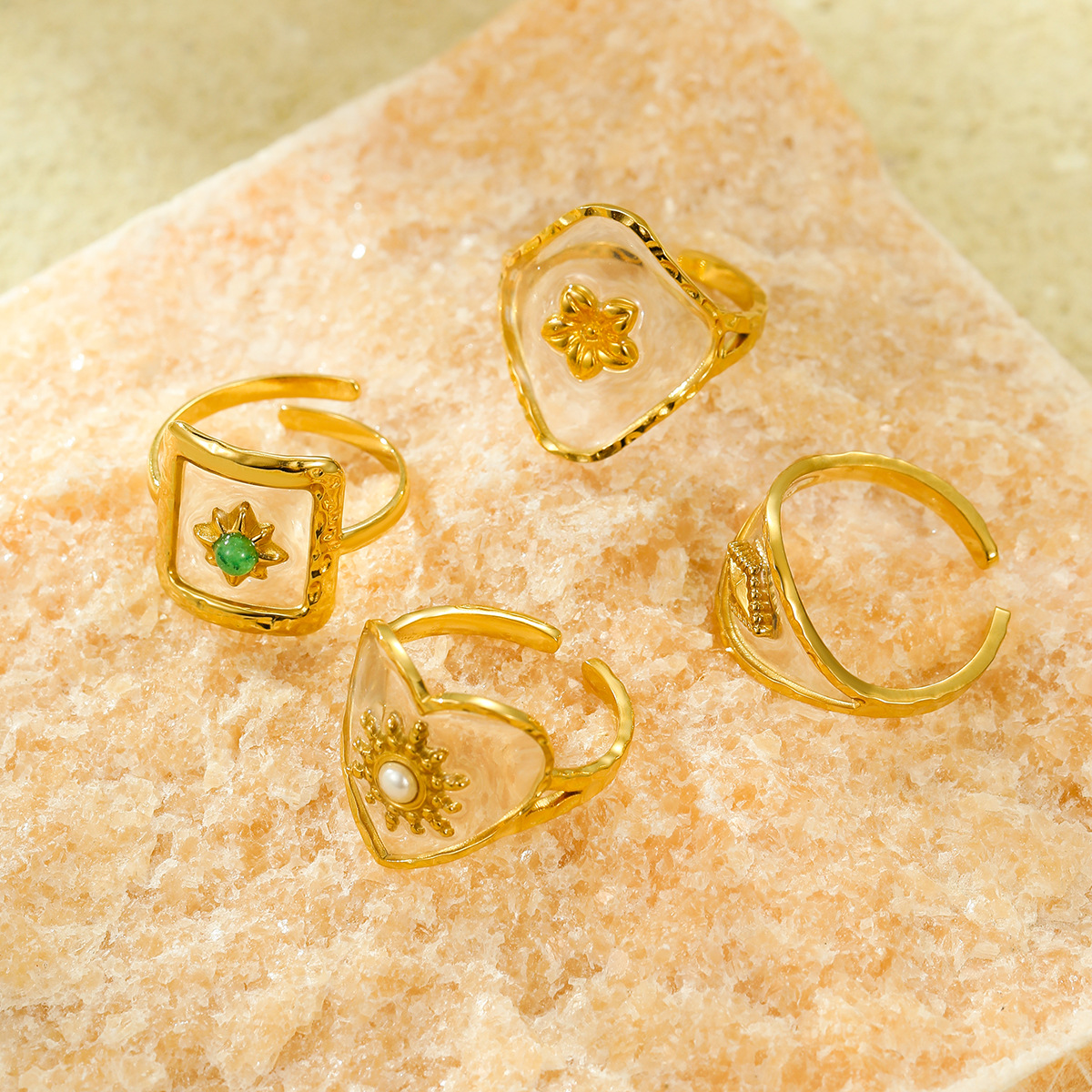 18K Gold-Plated Adjustable Open Ring