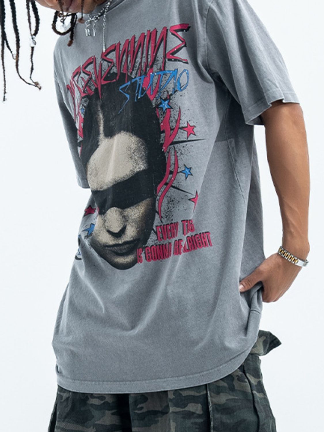 Men's Vintage Graphic Oversized T-Shirt