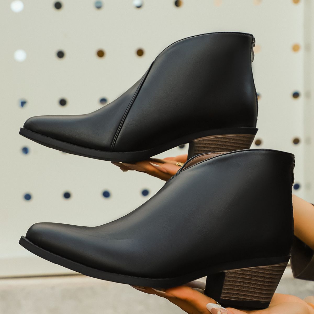 Pointed-Toe Ankle Boots