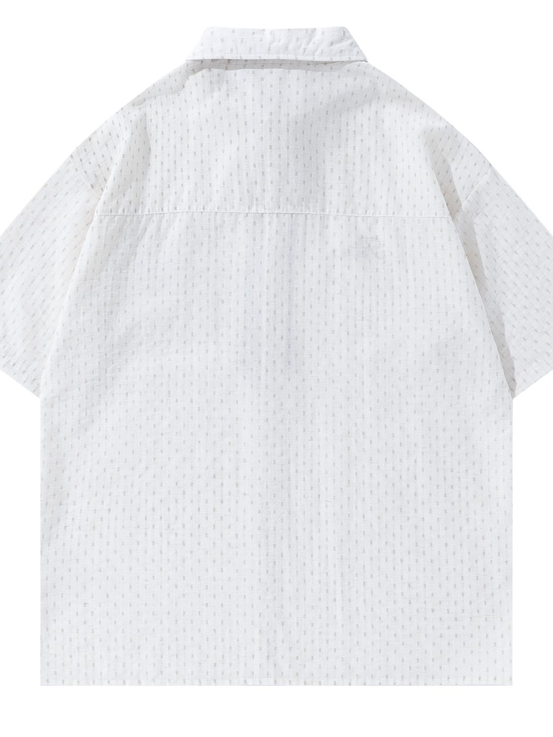 Men's Striped Short Sleeve Button-Up Shirt