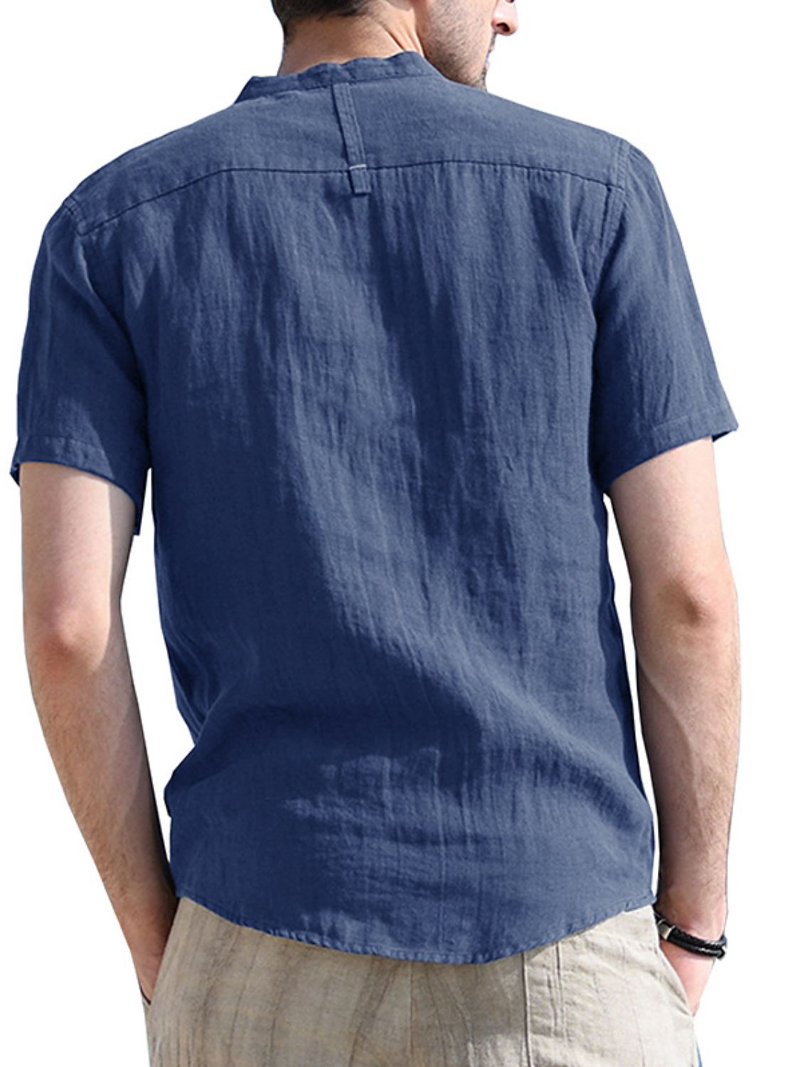 Men's Button Detail Short Sleeve Polo