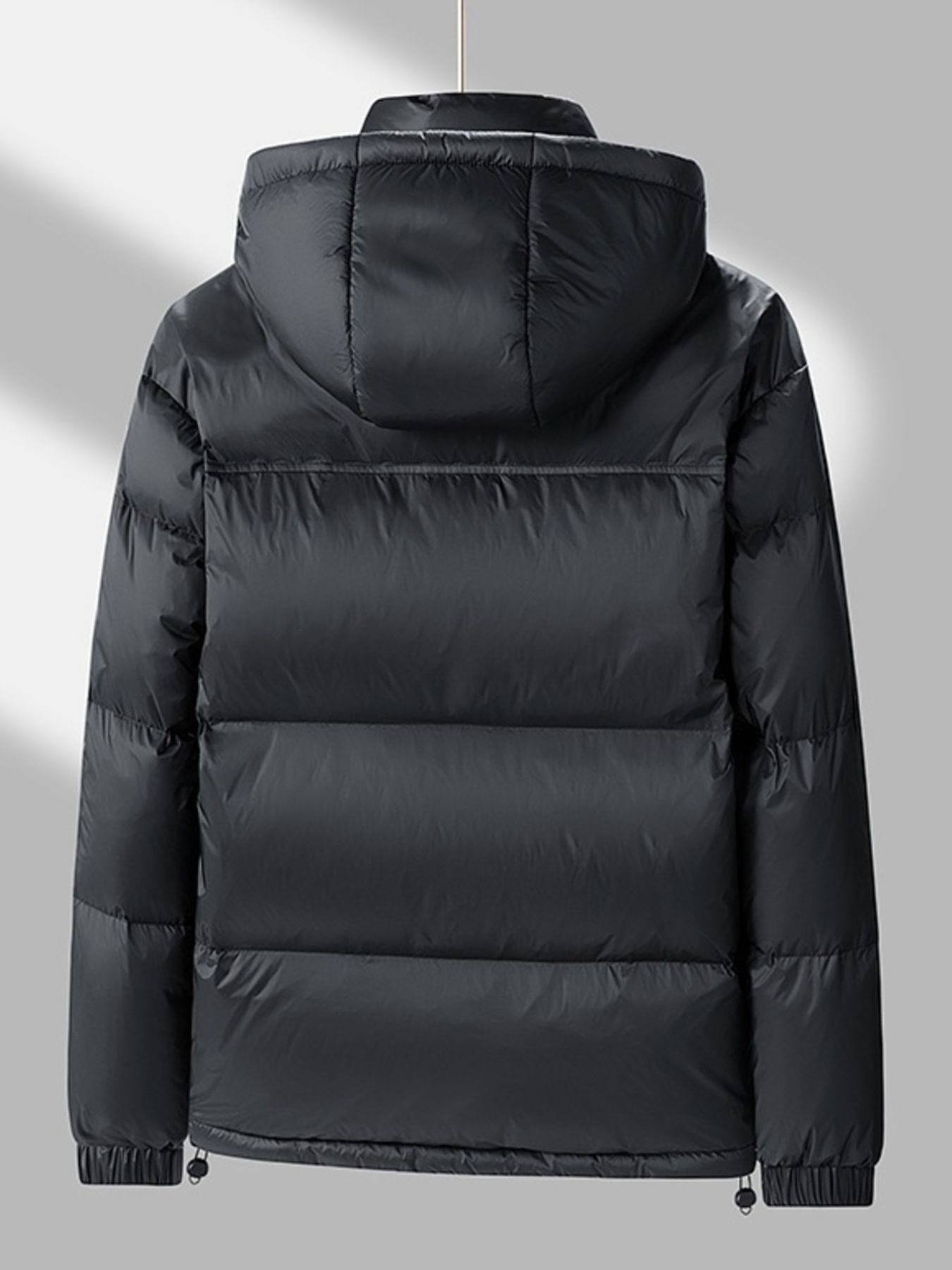 Men's Full Size Lightweight Hooded Puffer Jacket Plus Size