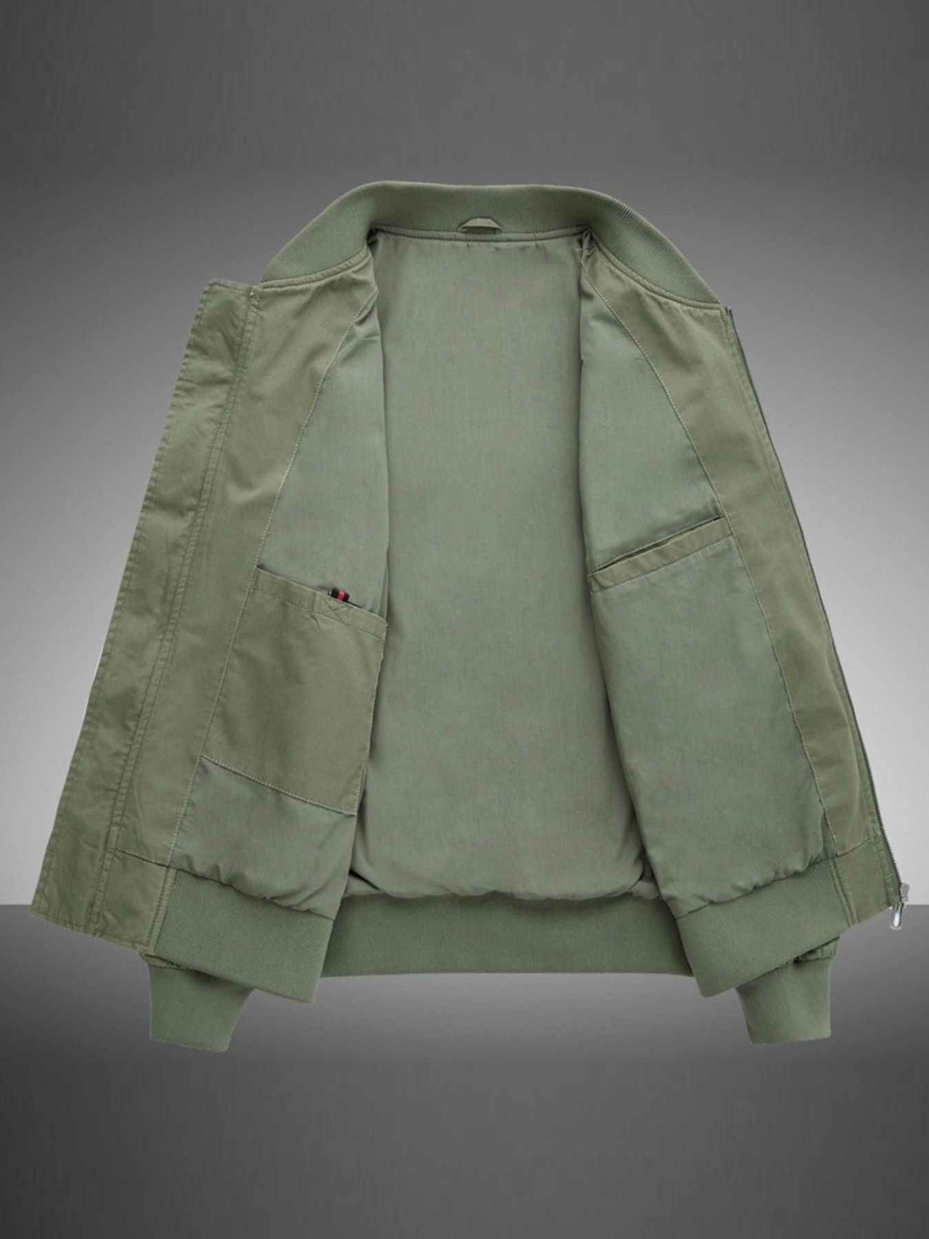 Men's Plus Size Casual Lightweight Bomber Jacket