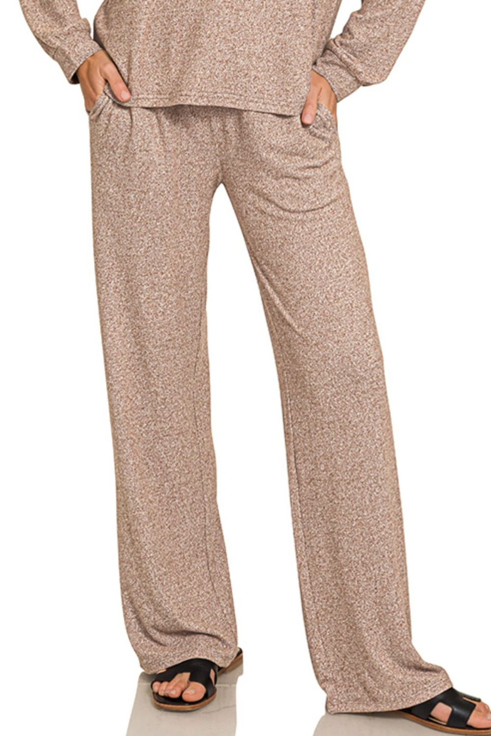 Soft Melange Long Sleeve Tee & Pants Set