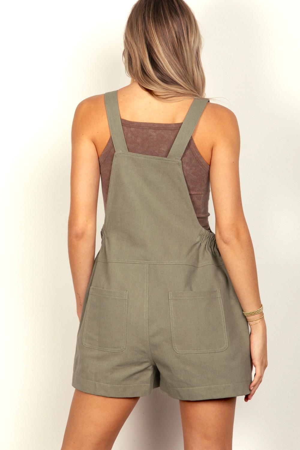 Adjustable Suspender Overalls with Pockets
