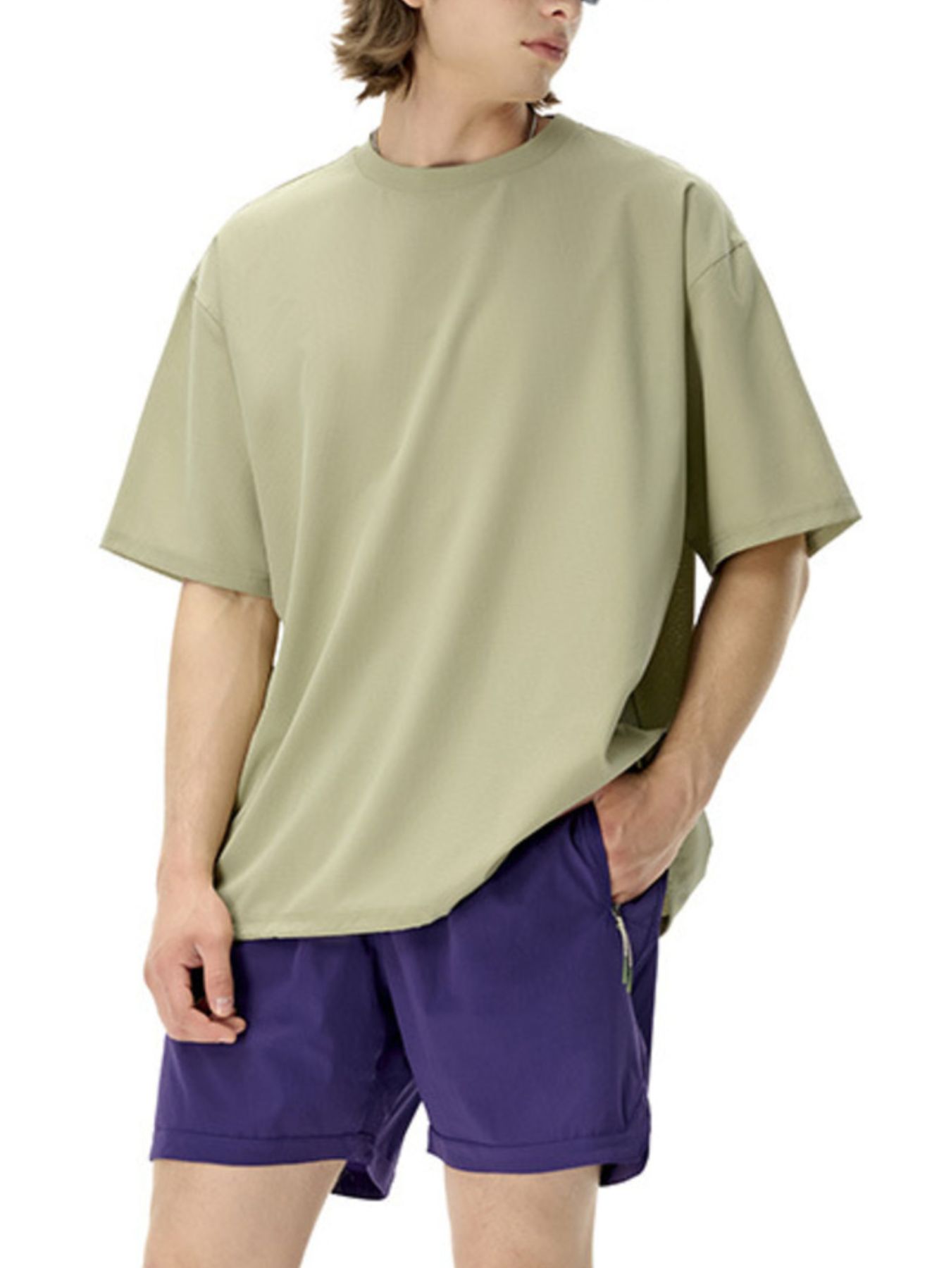 Men's Drawstring Hem Quick-Dry T-Shirt
