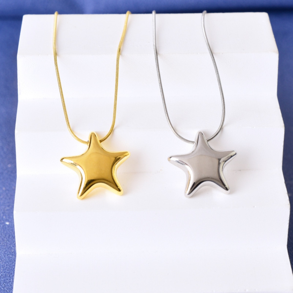 Titanium Steel Star Pendant Necklace