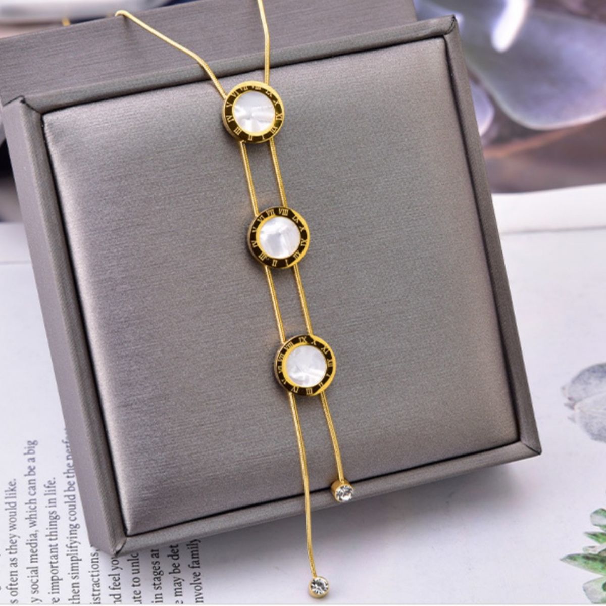 18K Gold-Plated Shell Jewelry Set