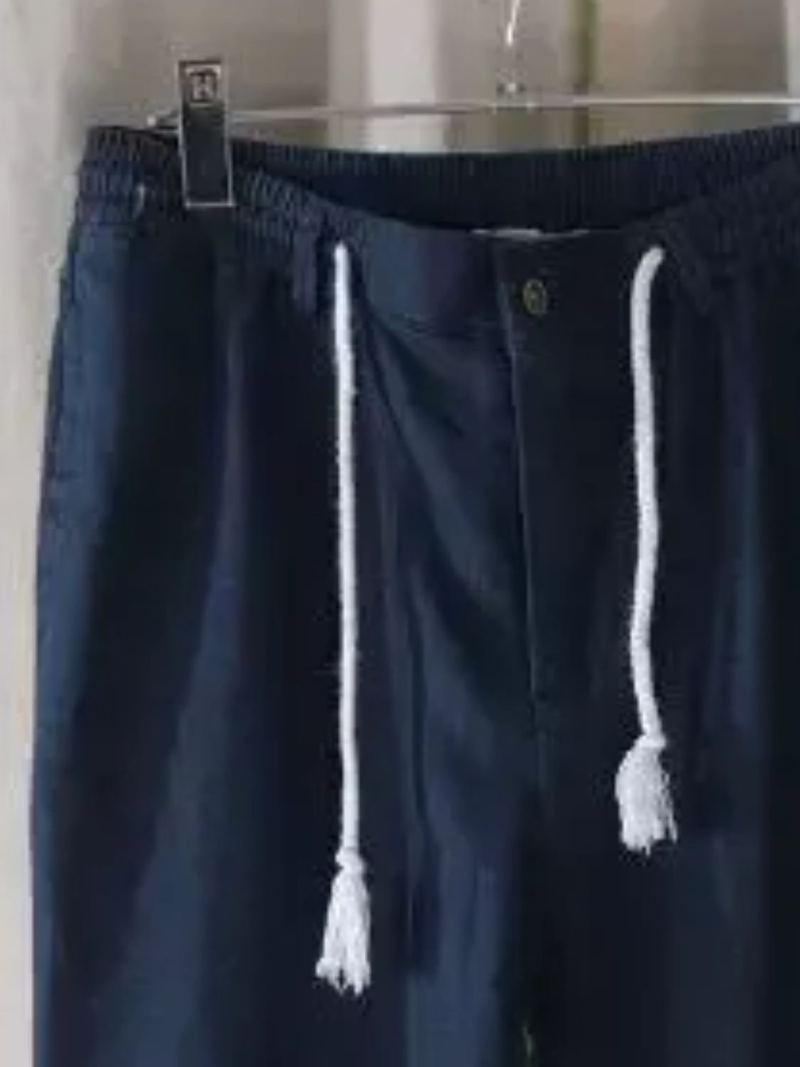 Men's Plus Size Drawstring Pants with Pockets