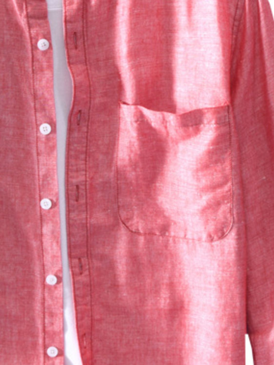 Men's Plus Size Button Up Long Sleeve Shirt