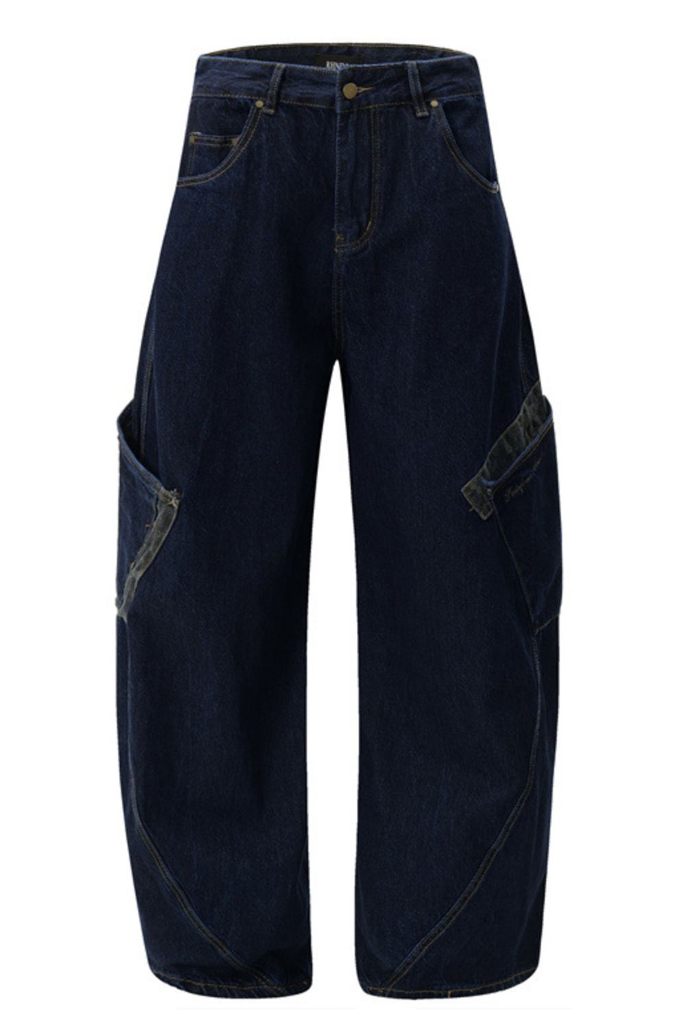 Men's Wide Leg Cargo Jeans
