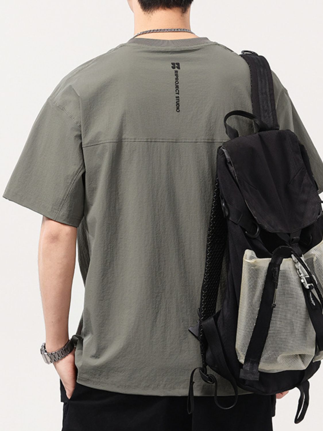 Men's Plus Size Round Neck Short Sleeve T-Shirt