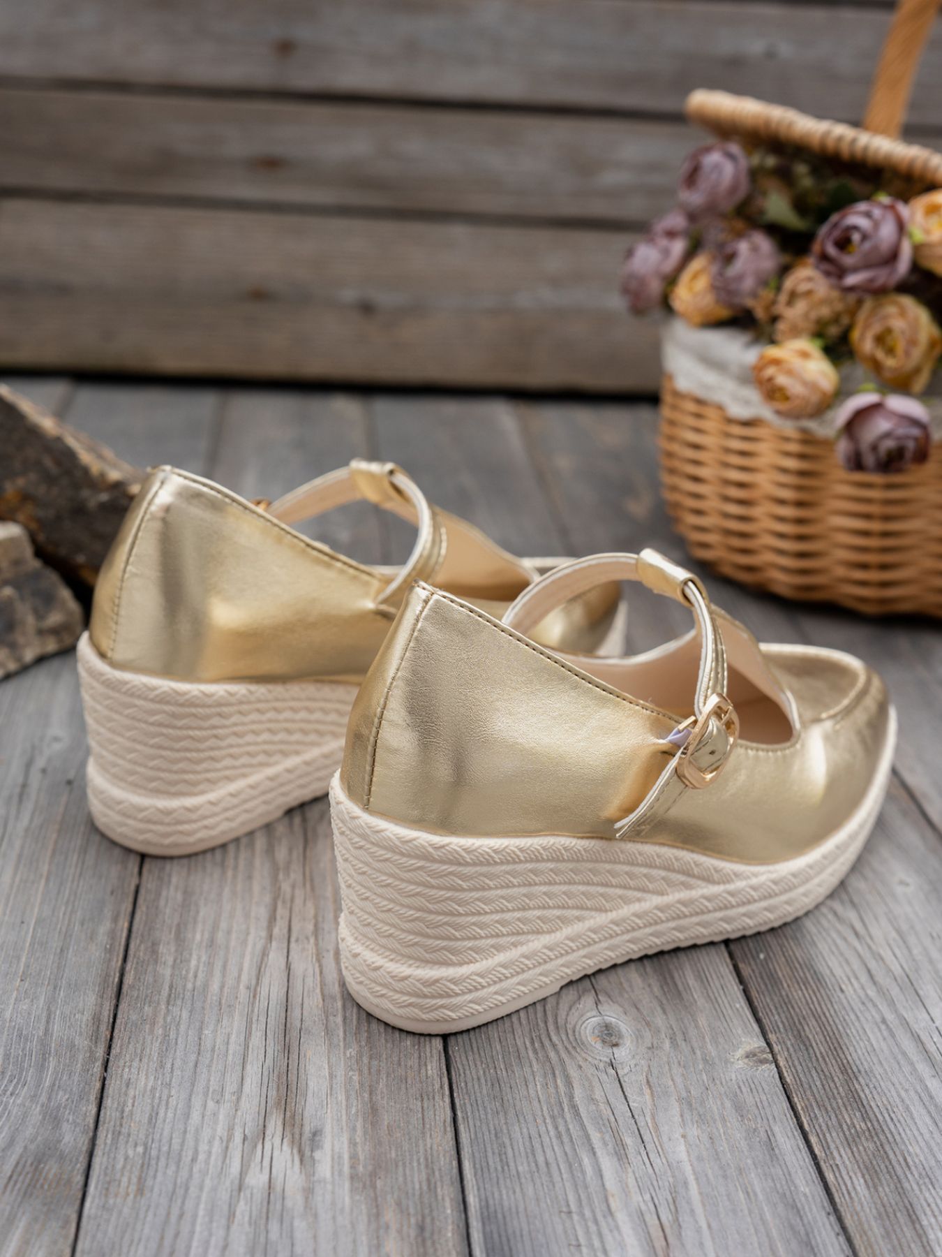 Point Toe Wedge Loafers