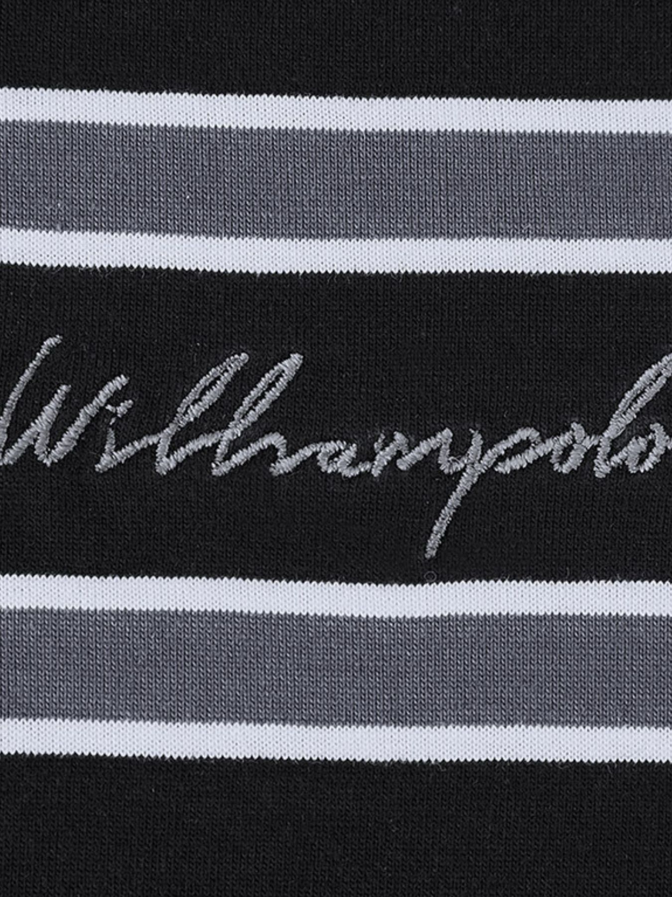 Men's Plus Size Striped Short Sleeve Polo Shirt