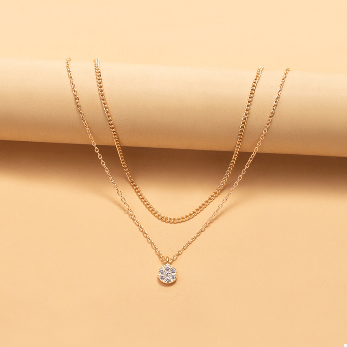 Double Layered Pendant Necklace