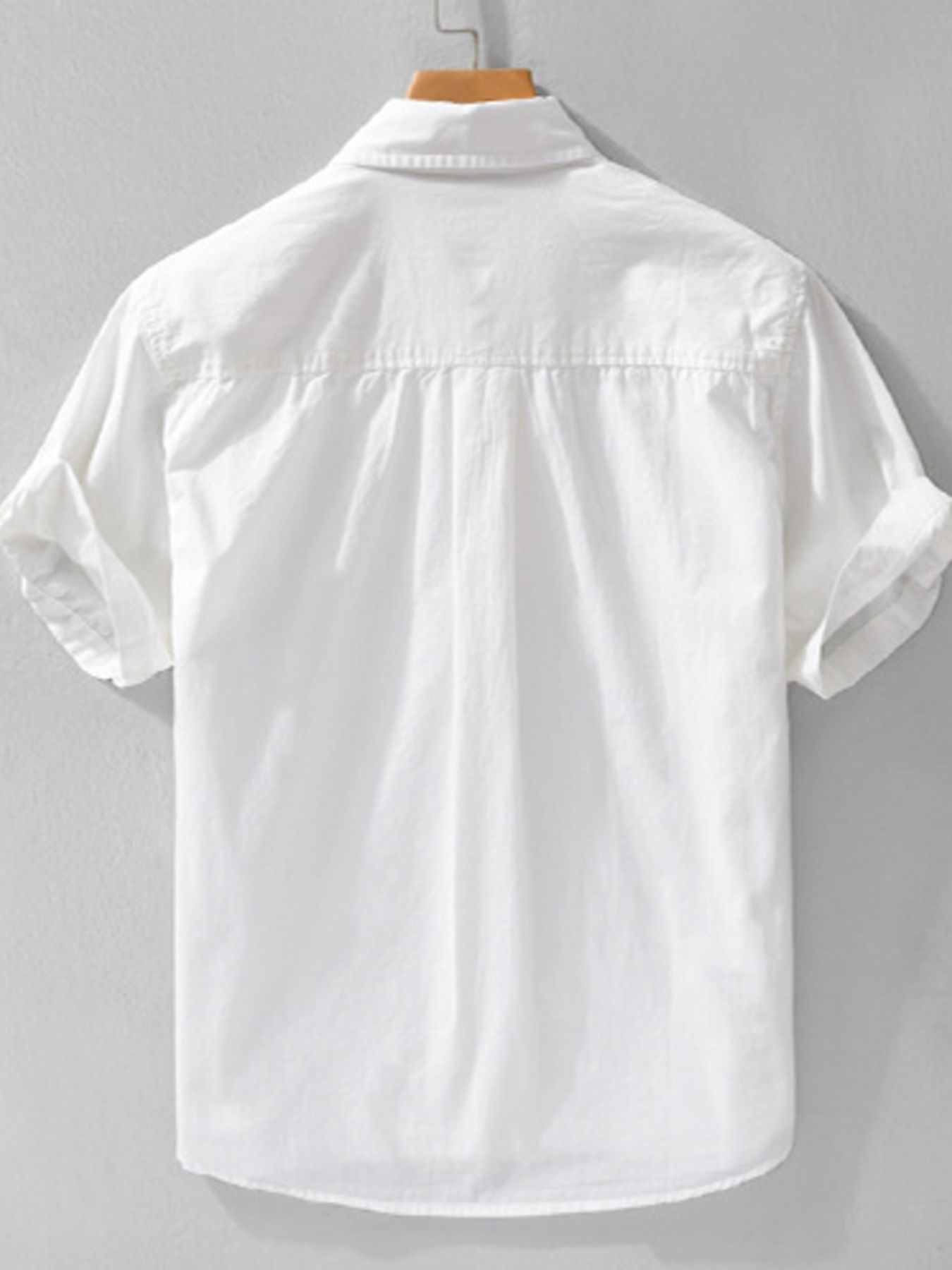 Men's Plus Size Button Up Short Sleeve Shirt