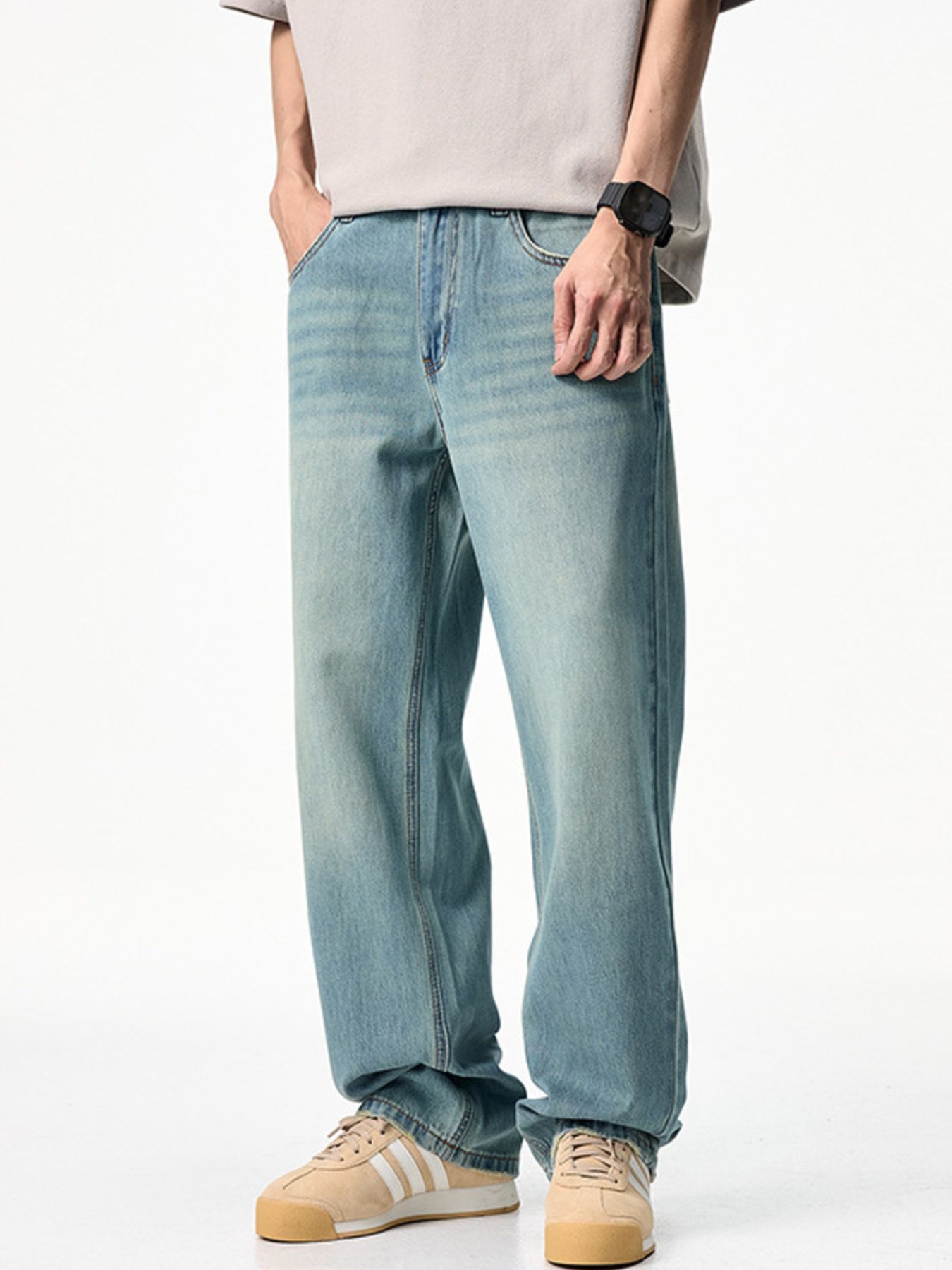 Men's Wash Relaxed Fit Jeans