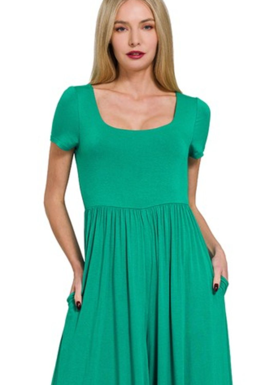 Double Layered Short Sleeve Jumpsuits