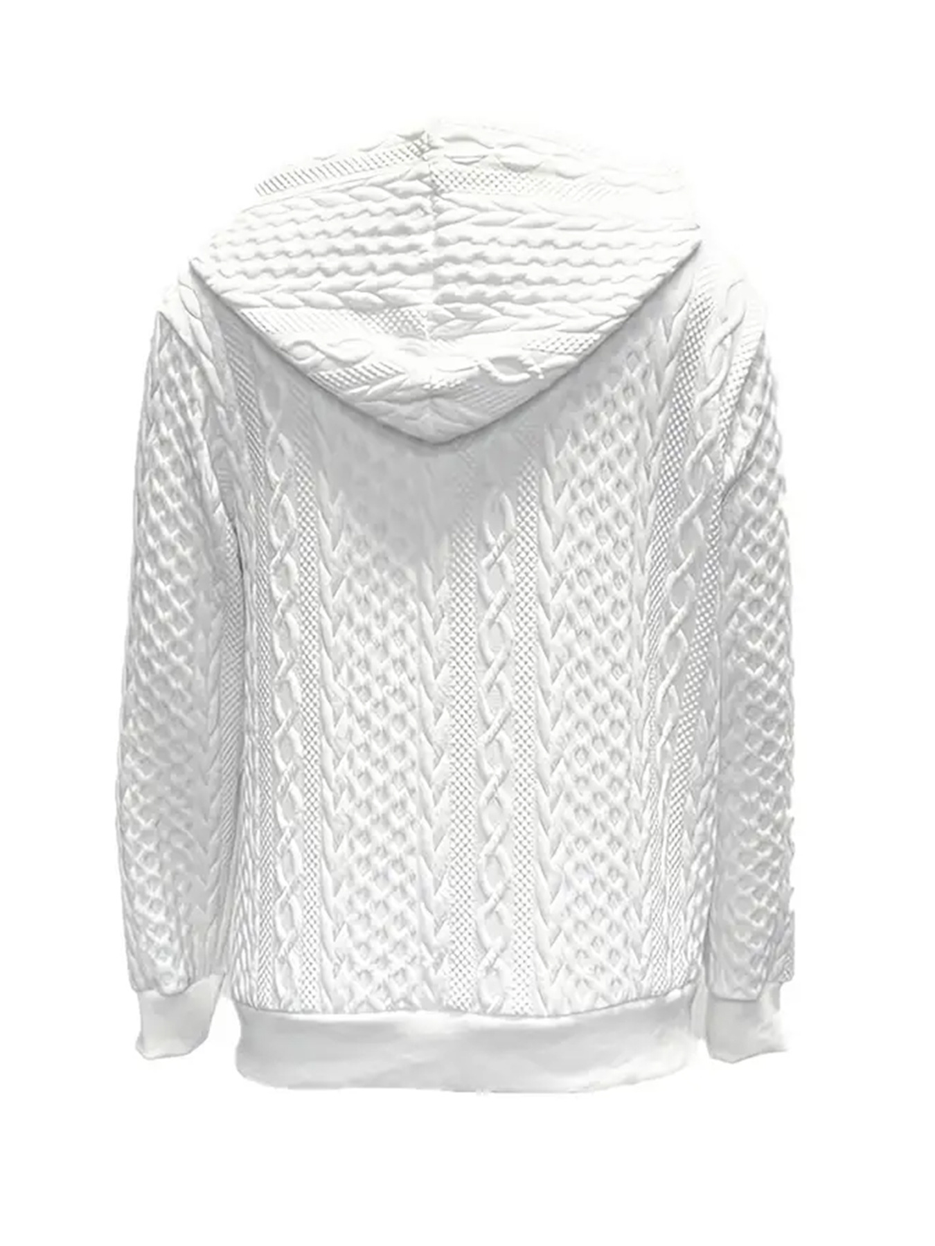 Drawstring Zip Up Hooded Jacket