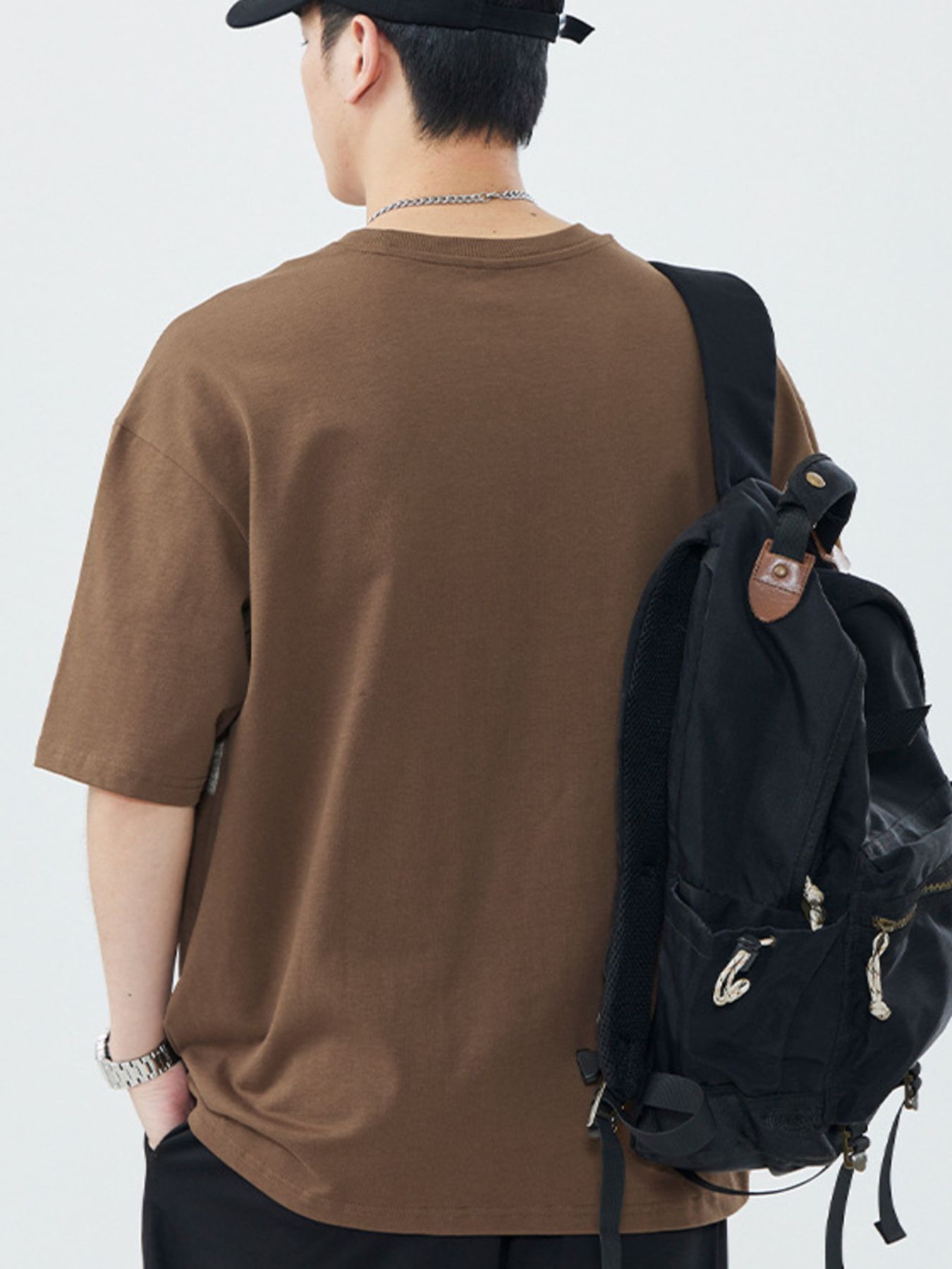 Men's Plus Size Graphic Round Neck Half Sleeve T-Shirt