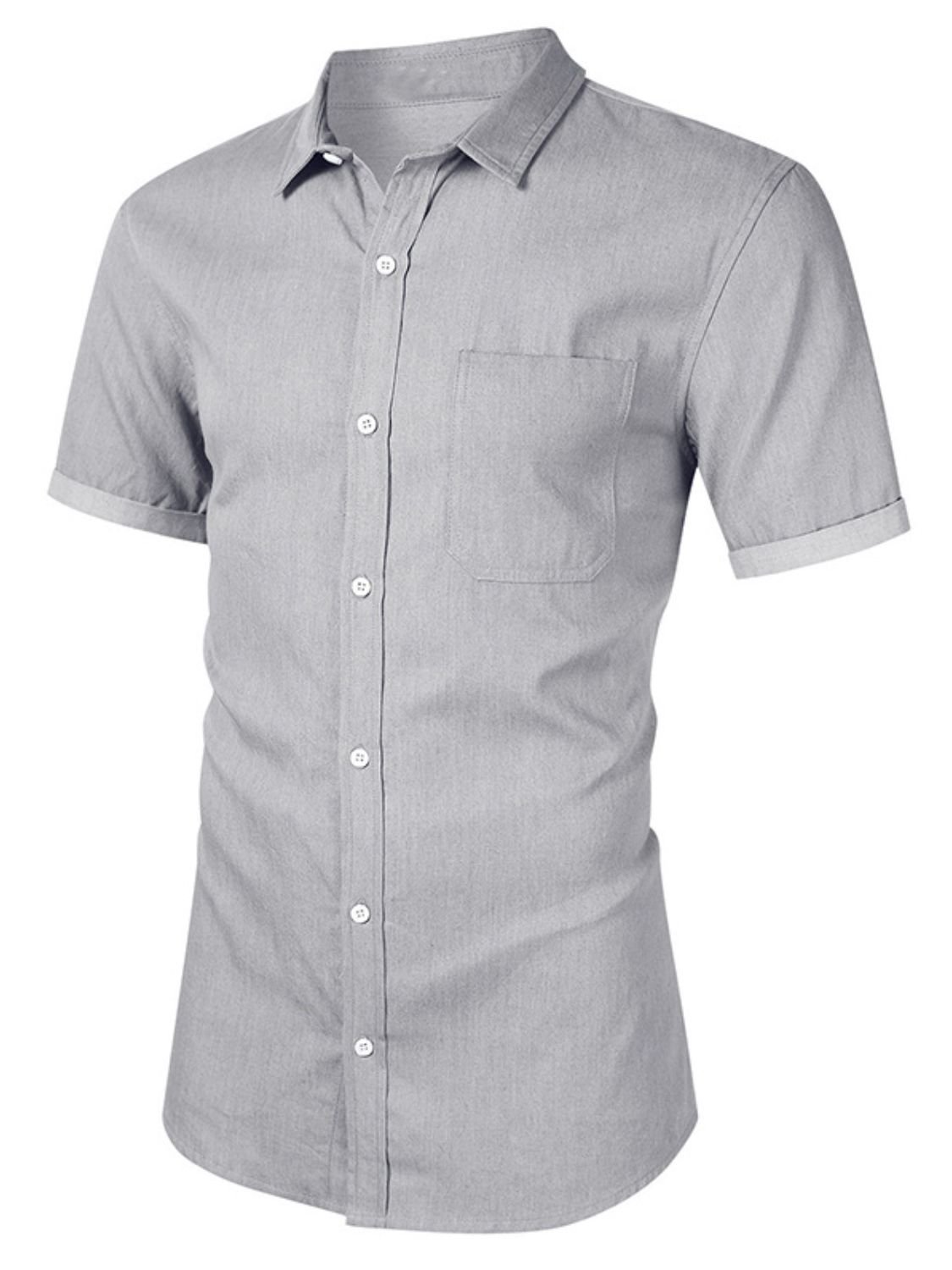 Men's Button Up Short Sleeve Shirt