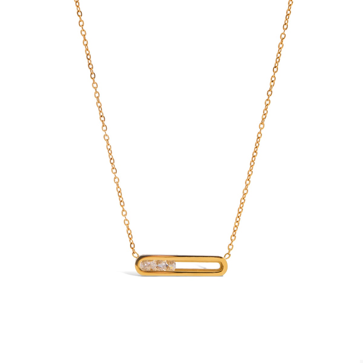 18K Gold-Plated Pendant Necklace
