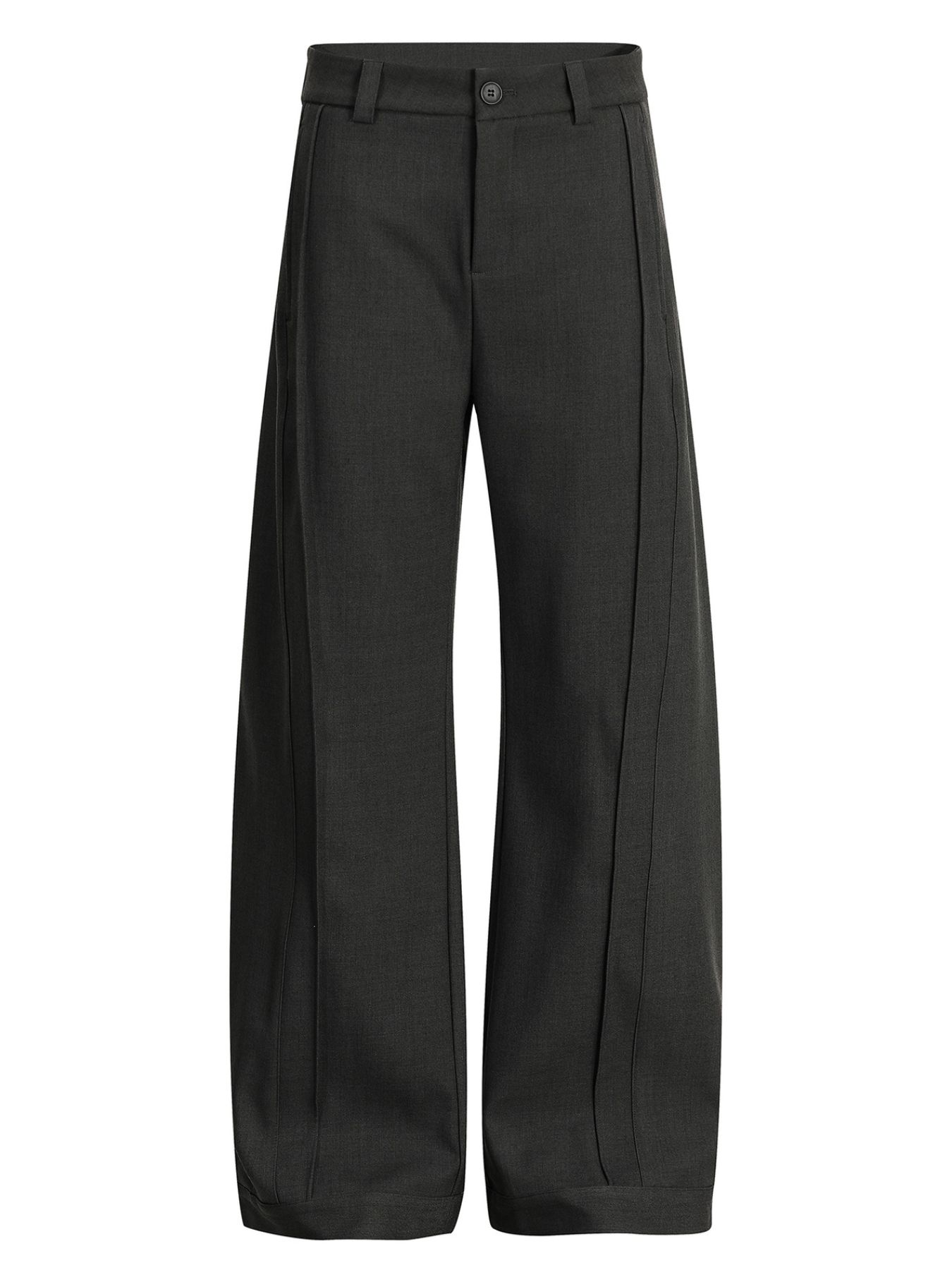 Men's Wide-Legged Pleated Pants