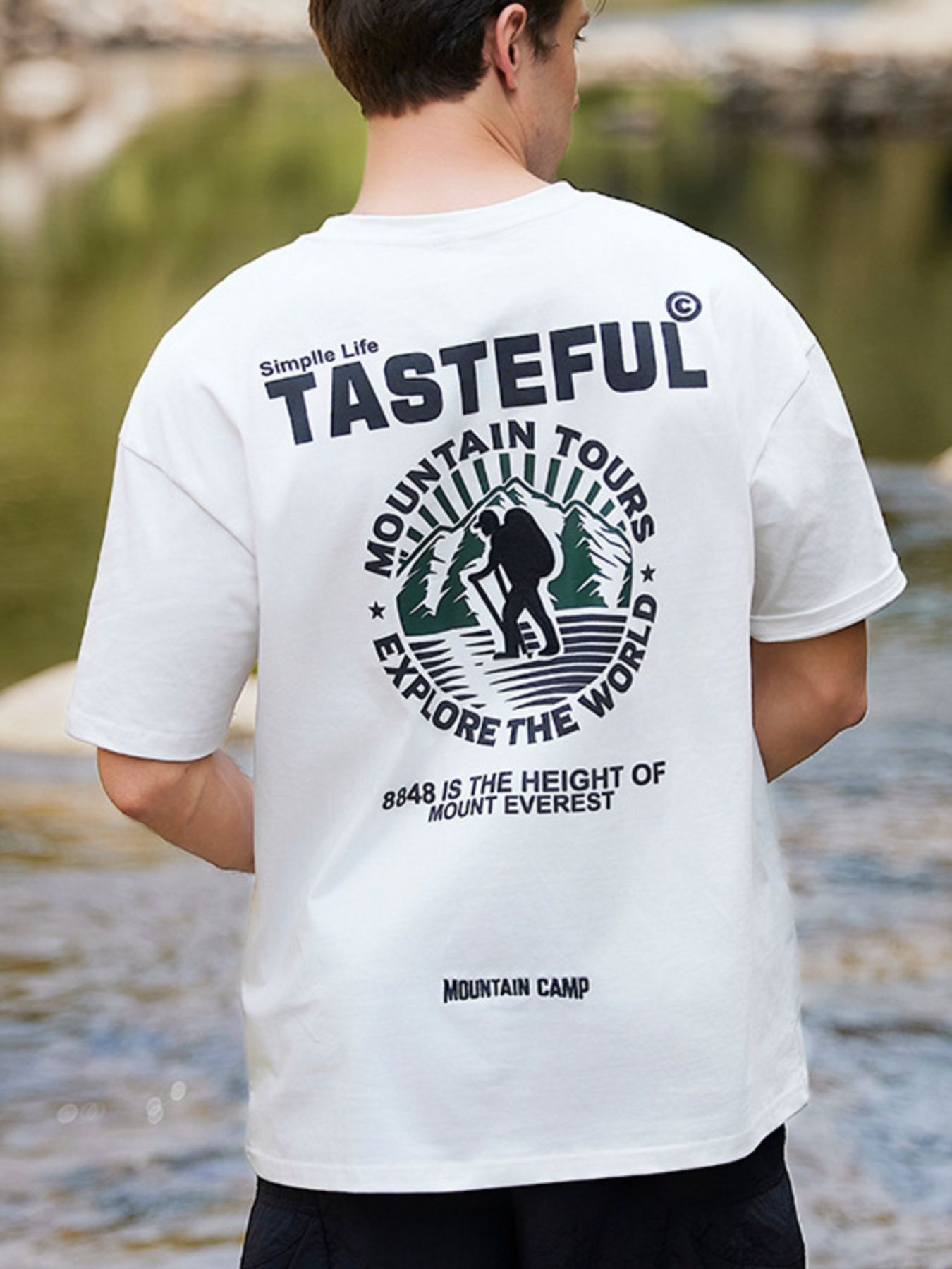 Men's Plus Size Round Neck Short Sleeve T-Shirt