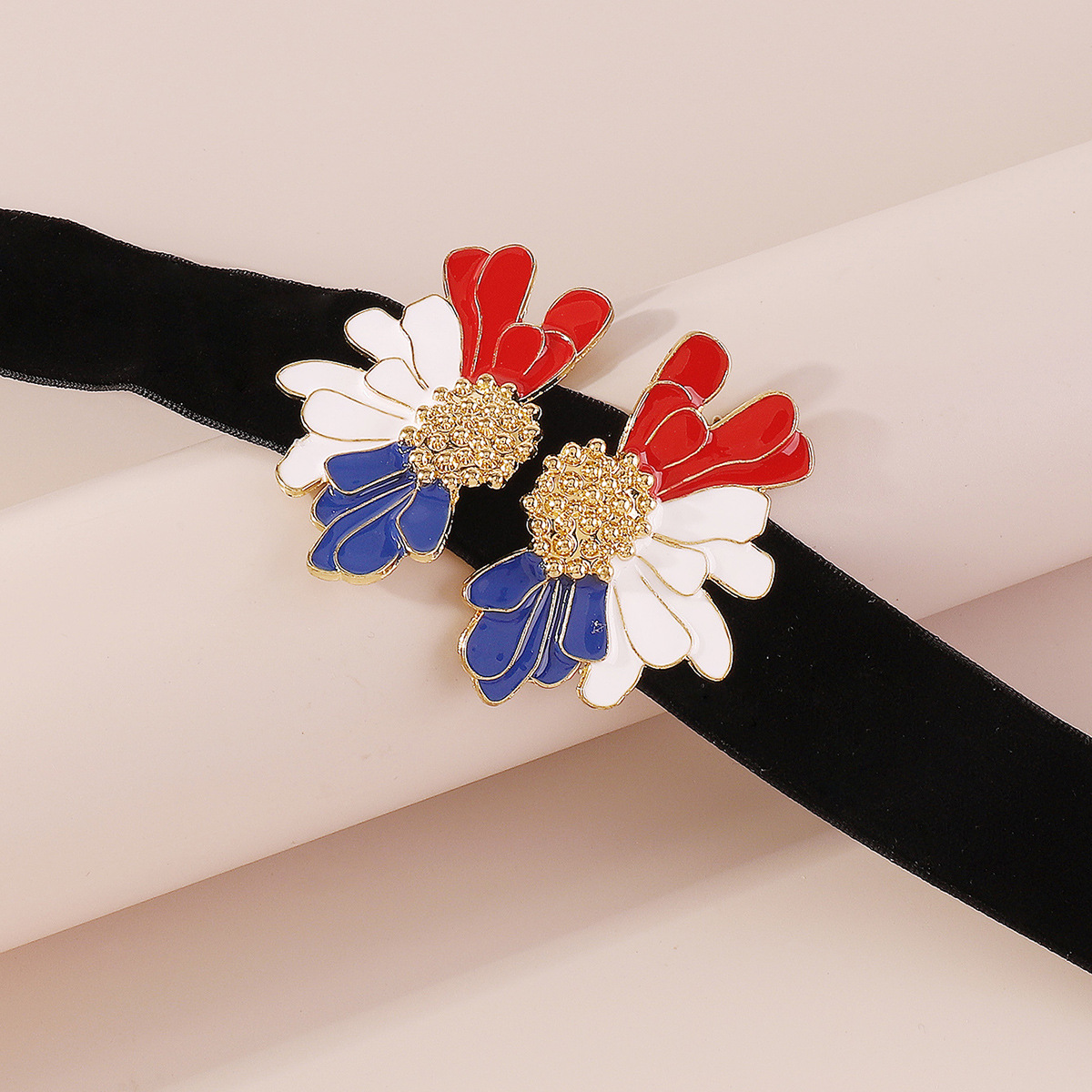 Floral Velvet Choker Necklace