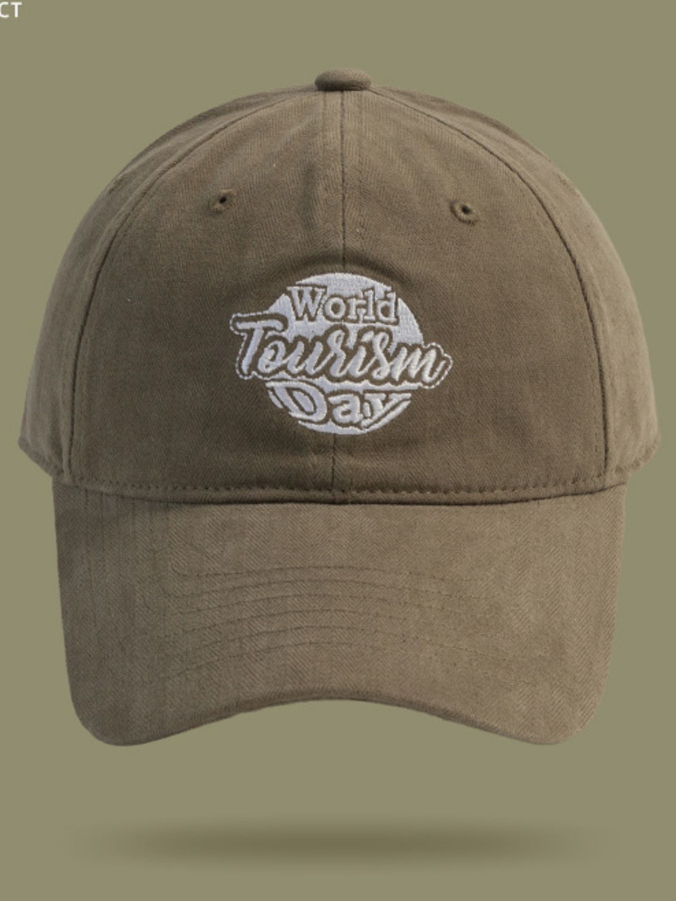 World Tourism Day Embroidered Baseball Cap 3