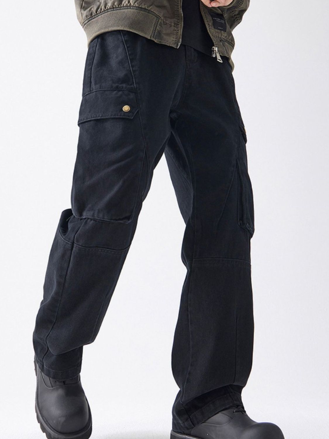 Men's Full Size Relaxed Fit Cargo Pants Plus Size
