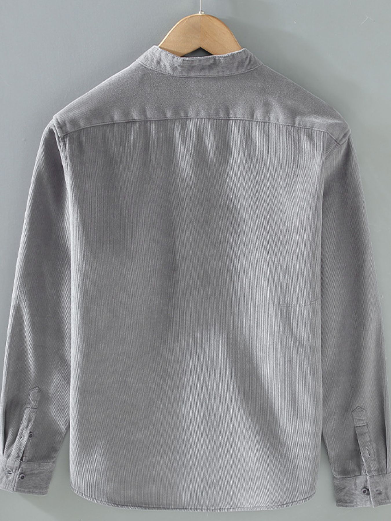 Men's Plus Size Button Up Long Sleeve Jacket