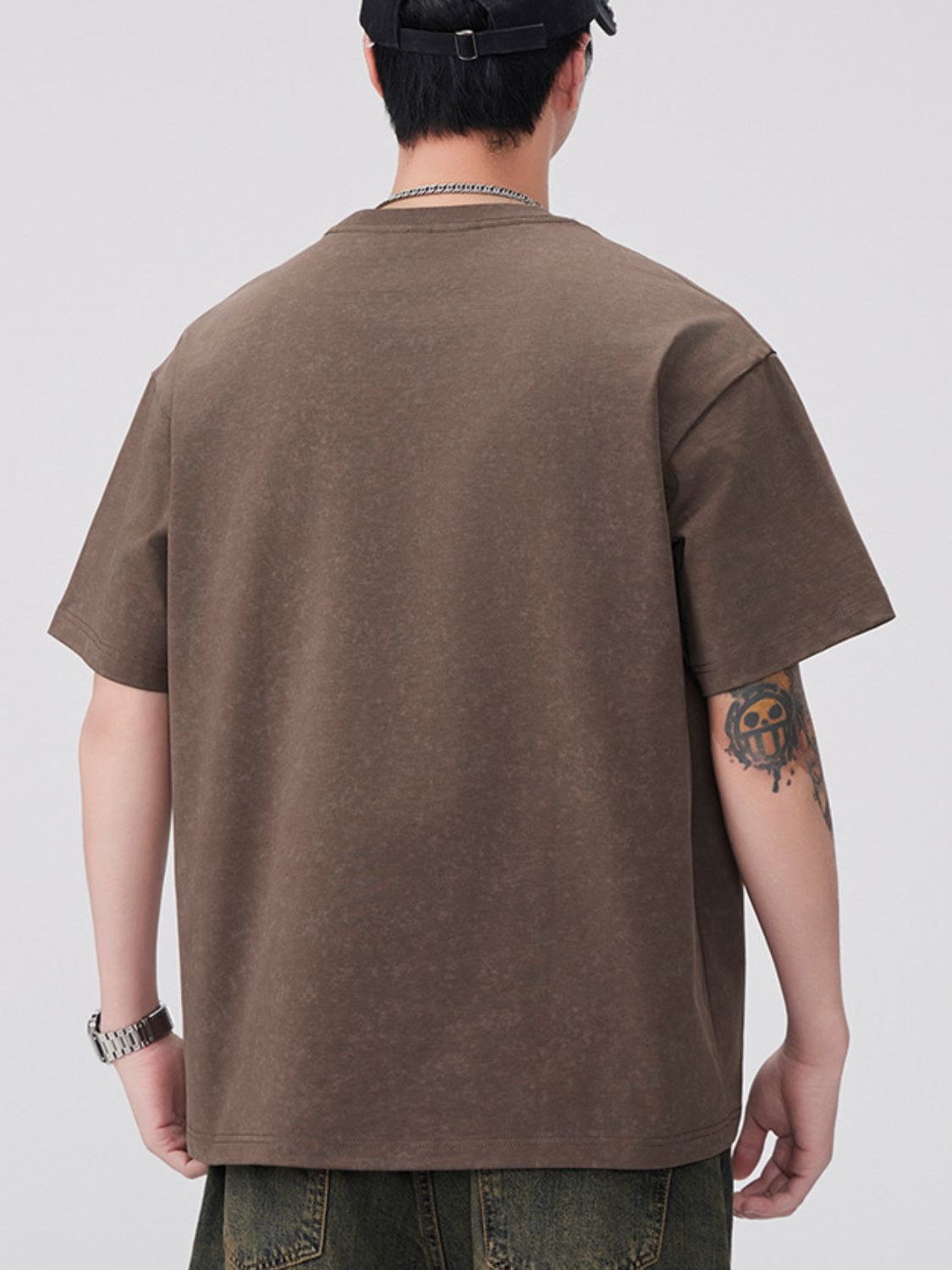 Men's Plus Size Round Neck Short Sleeve T-Shirt