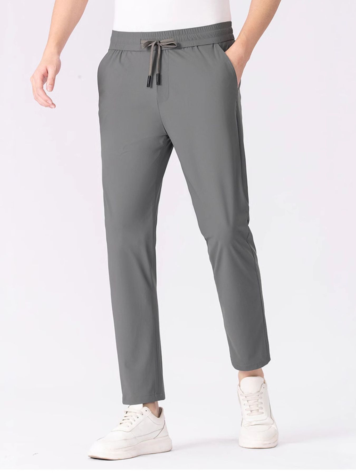 Men's Plus Size Drawstring Waistband Quick-Dry Pants