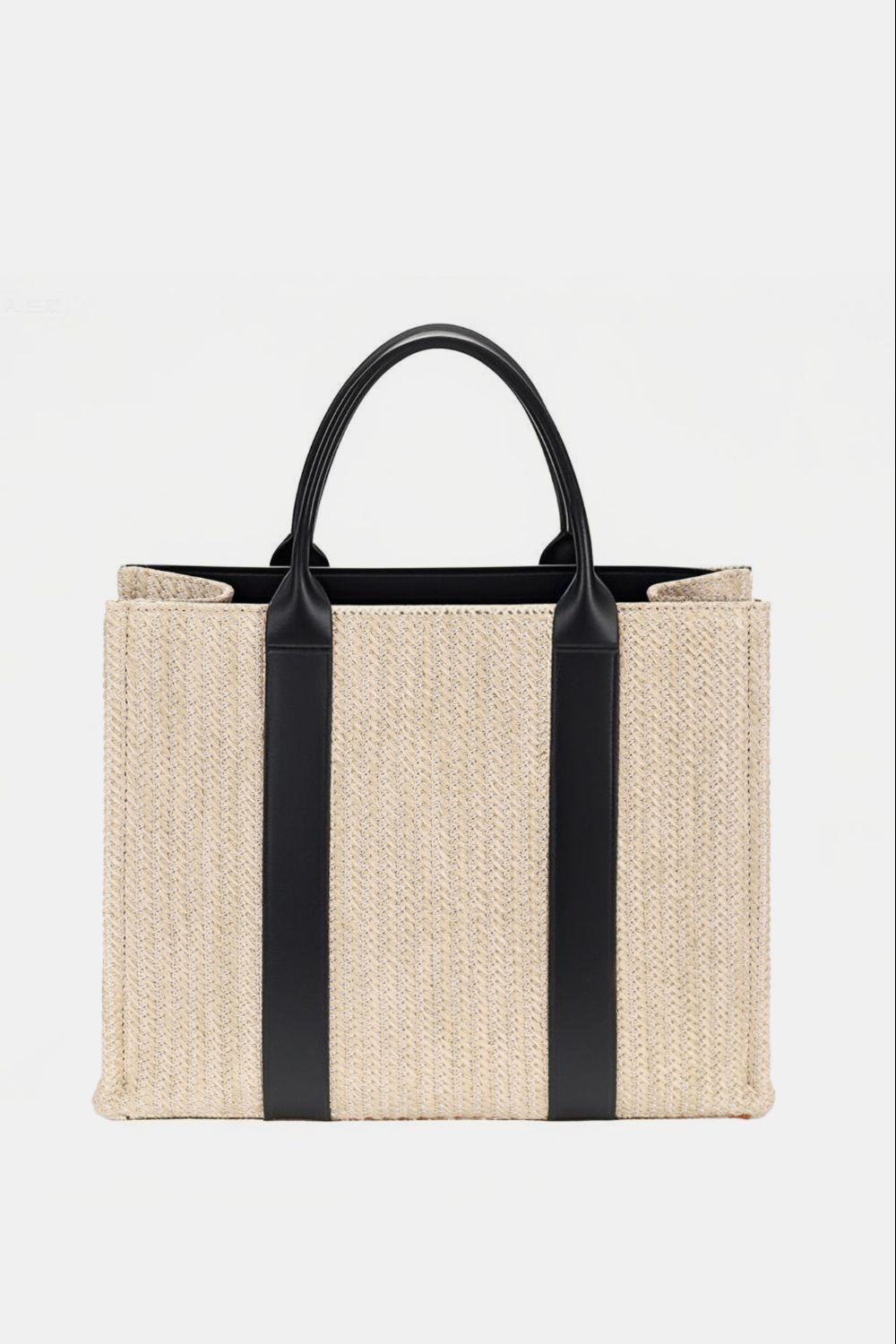 Square Woven Tote Handbag
