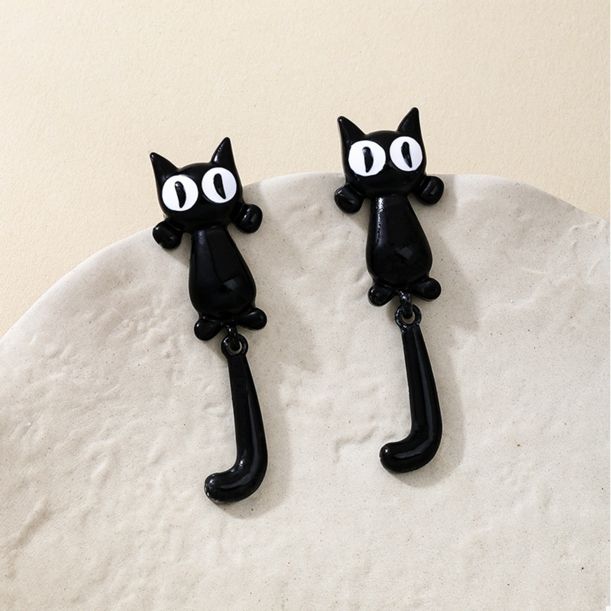 Alloy Cat Earrings