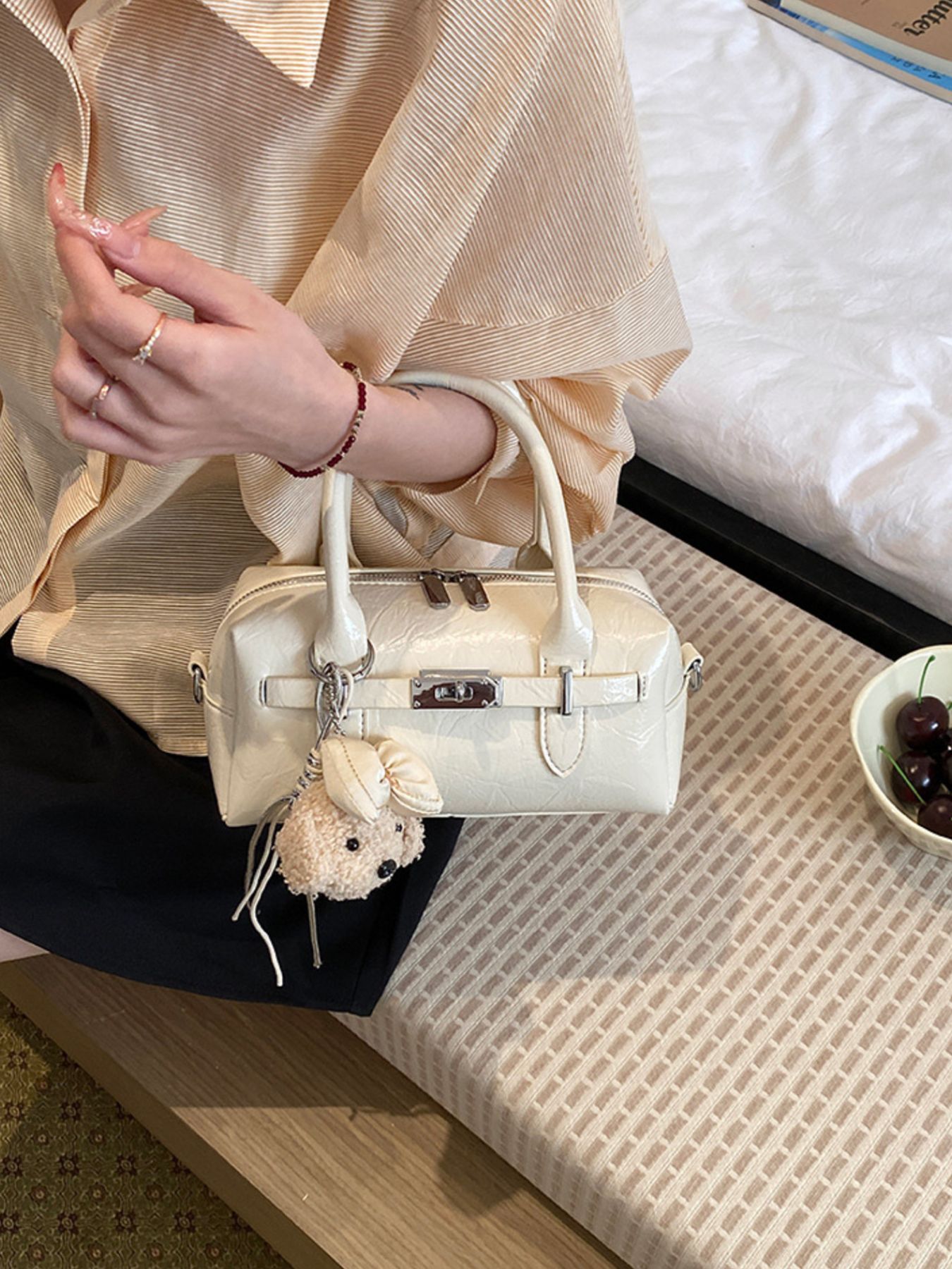 Top-Handle Shoulder Bag