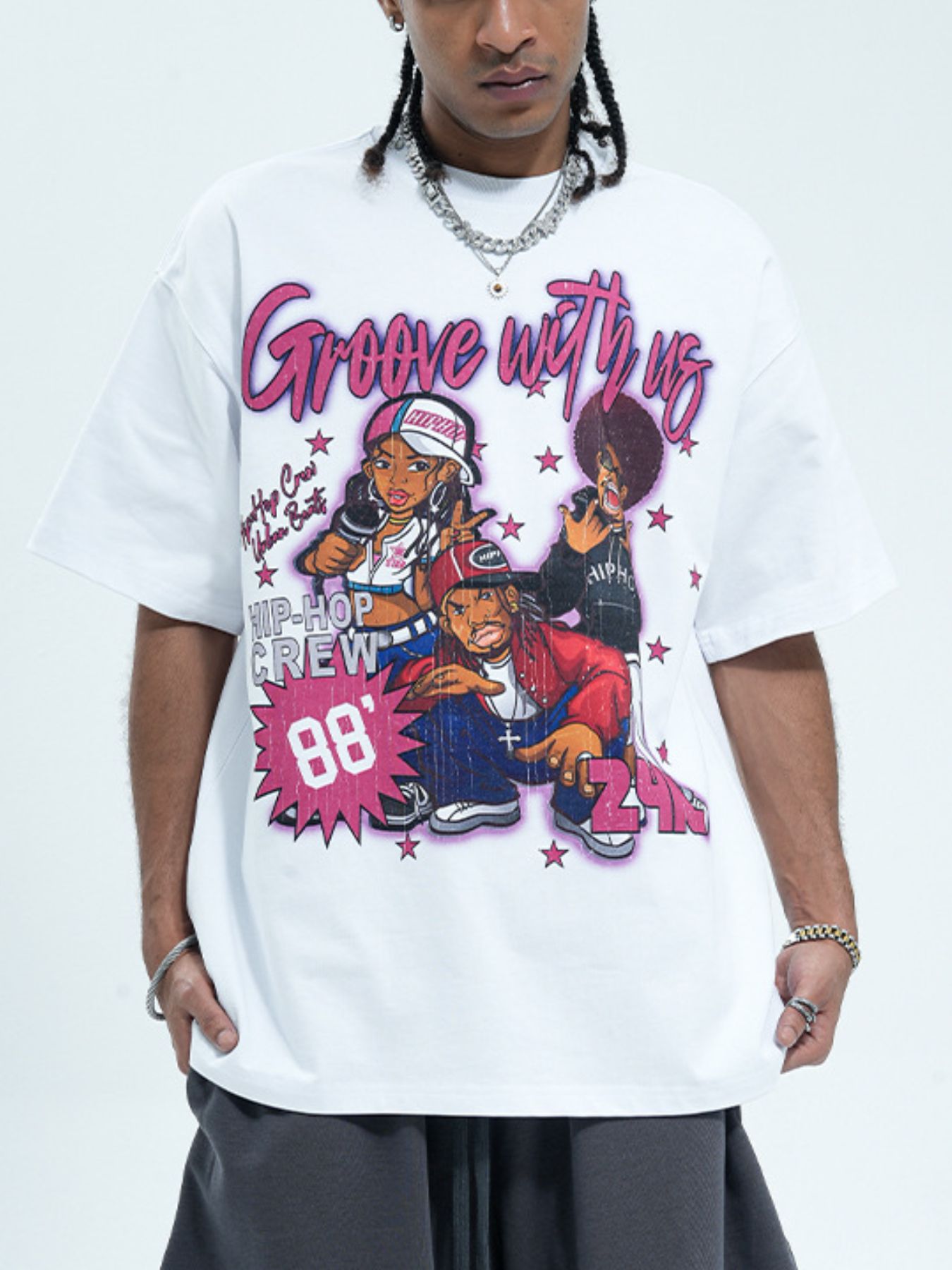 Men's Graphic Round Neck Half Sleeve T-Shirt