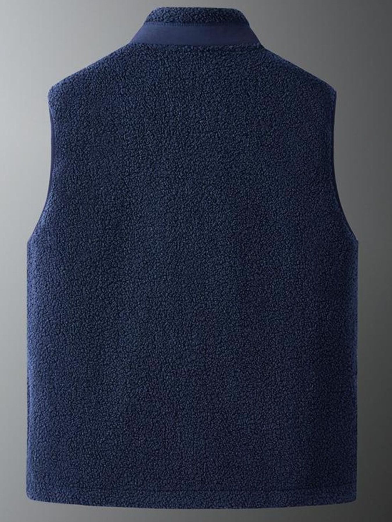 Men's Plus Size Zip Up Vest with Pockets