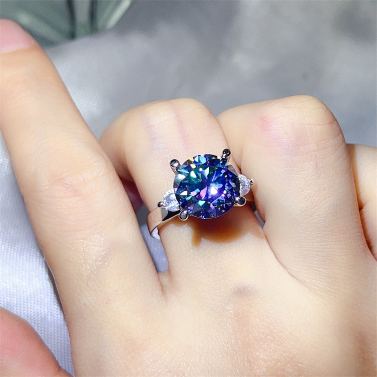 5 Carat Moissanite 925 Sterling Silver Ring