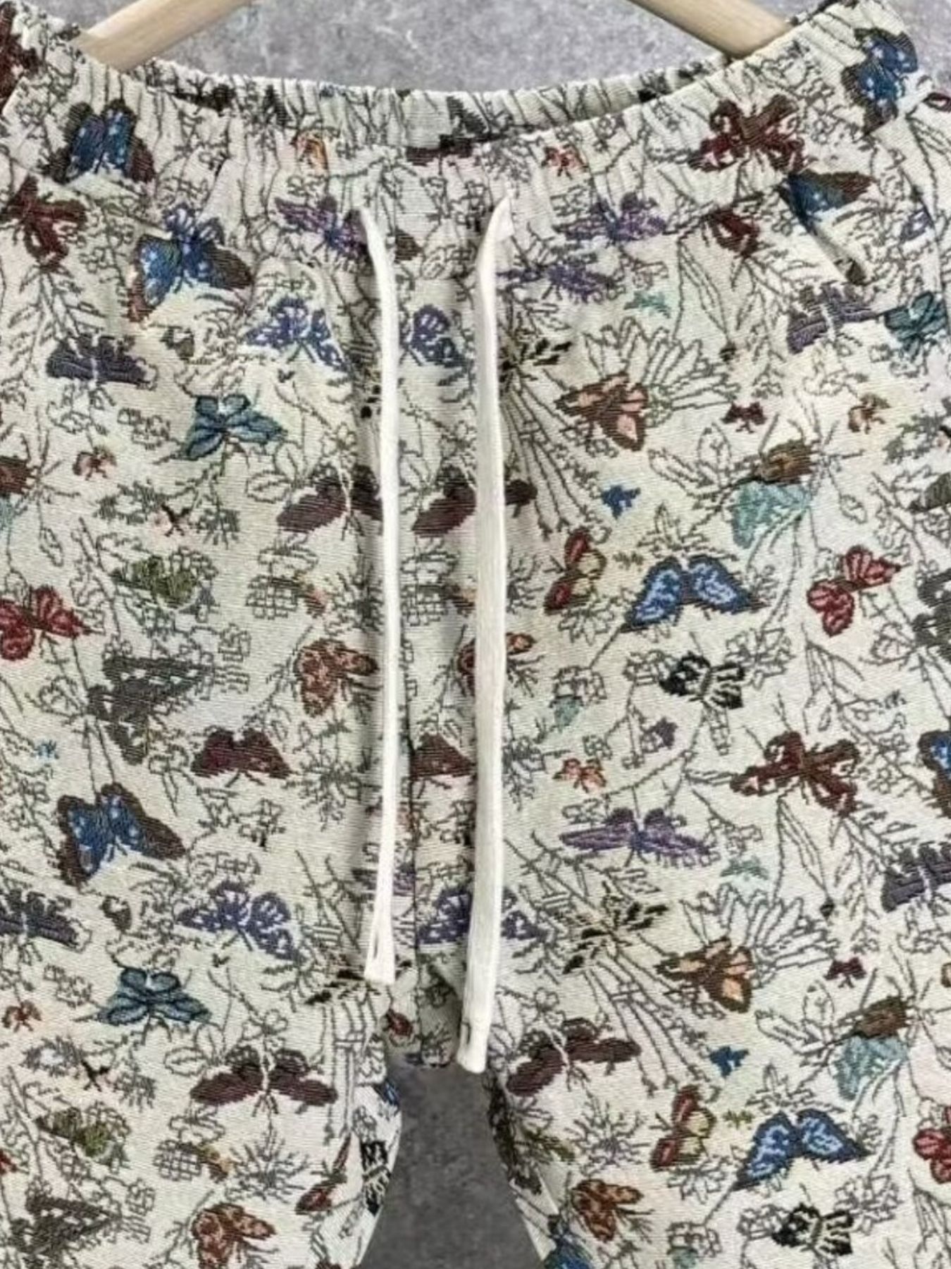 Men's Plus Size Drawstring Printed Shorts