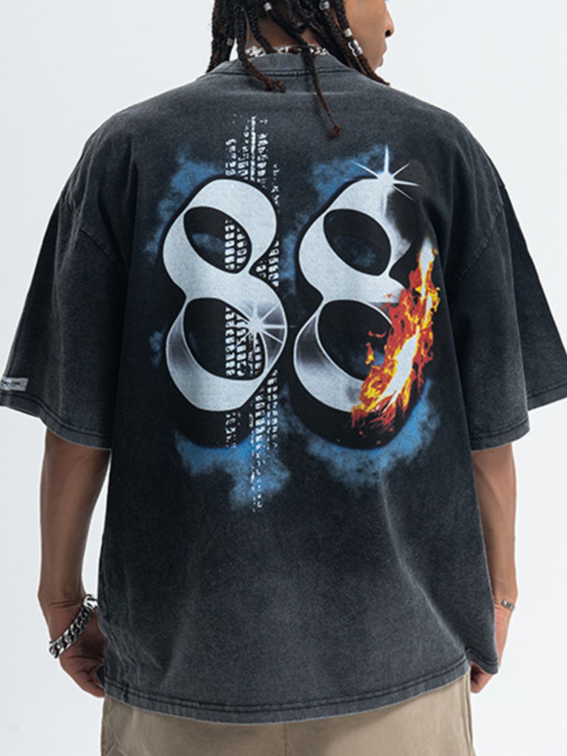 Men's Graphic Round Neck Half Sleeve T-Shirt