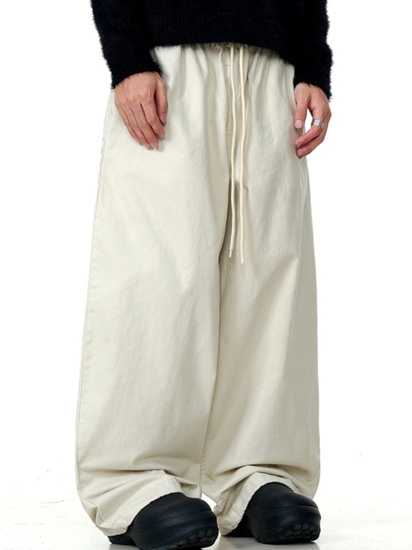 Men's Wide Leg Drawstring Casual Pants